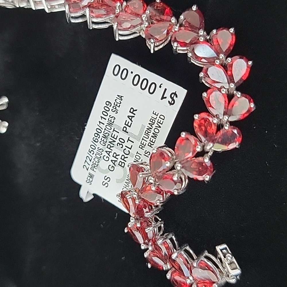 Macy's Red Garnet bracelet